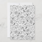 Geel en Roze Tuin Bloemen Vrijgezellenfeest Kaart (Achterkant)