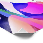 Geel en roze tulpen kleurrijke lentart perfect poster (Hoek)