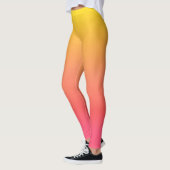 Geel en Roze Verloop Leggings (Links)
