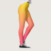 Geel en Roze Verloop Leggings (Rechts)