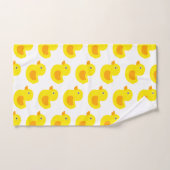 Geel en Sinaasappel Baby Rubber Ducky voor kindere Handdoek (Handdoek)