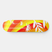 Geel en Sinaasappel botanisch Persoonlijk Skateboard (Horizontaal)