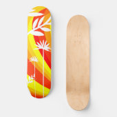 Geel en Sinaasappel botanisch Persoonlijk Skateboard (Voorkant)