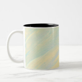 Geel En Teal Plezier Tweekleurige Koffiemok