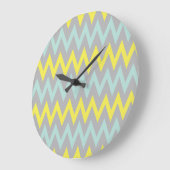 Geel en Turquoise Wall Clock Grote Klok (Hoek)