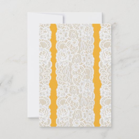 Geel en wit brouwtafelnummer Kaarten (Achterkant)