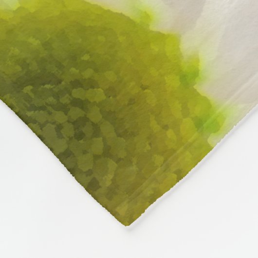 Geel en wit Daisies Wedding Fleece Deken (Hoek)