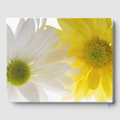Geel en wit Daisies Wedding Gastenboek (Achterkant)
