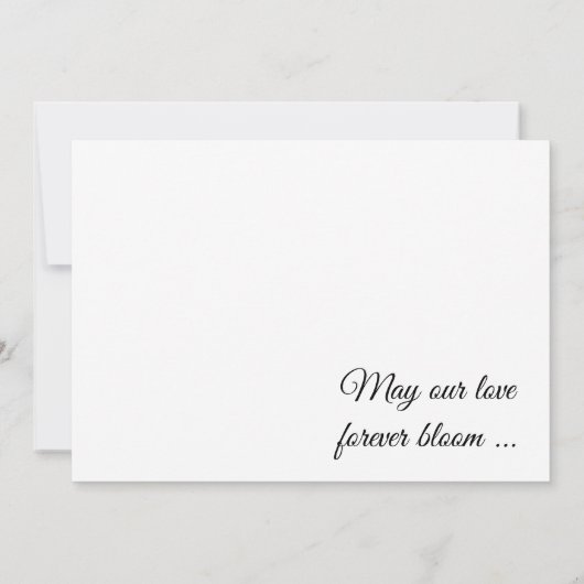 Geel en wit Daisies Wedding Kaart (Achterkant)