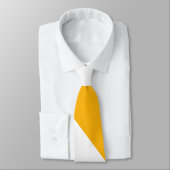 Geel en wit diagonaal-gestreept Stropdas (Gebonden)