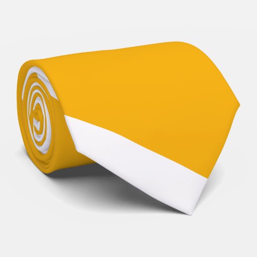 Geel en wit diagonaal-gestreept Stropdas (Opgerold)