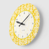 Geel en wit  Floral Damaskers 4 Grote Klok (Hoek)