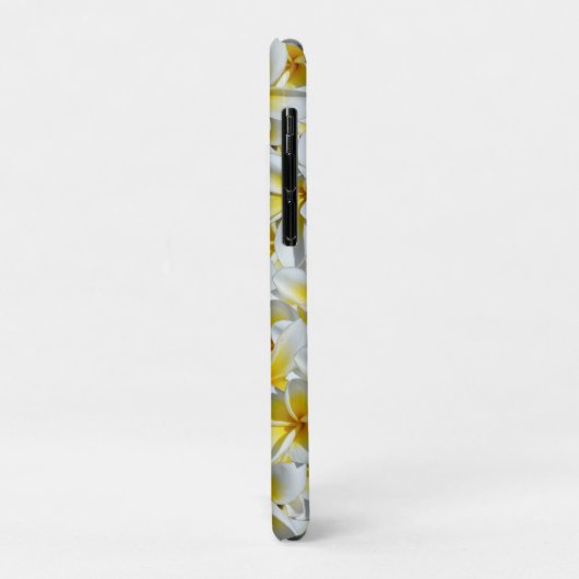 Geel en wit Frangipani-cluster Case-Mate iPhone Case (Achterkant/links)