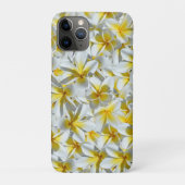 Geel en wit Frangipani-cluster Case-Mate iPhone Case (Achterkant)