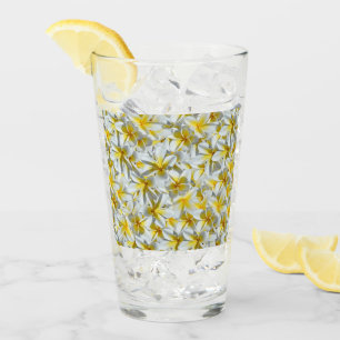 Geel en wit Frangipani-cluster Glas
