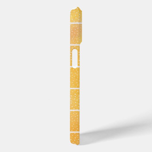 Geel en Wit Geometrisch Honingraatpatroon Case-Mate iPhone Case (Achterkant / Rechts)