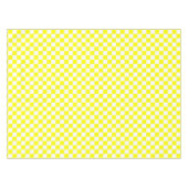 Geel en wit geruit cheque katoen dineren tafelkleed (Voorkant (Horizontaal))