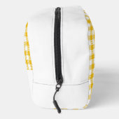 Geel en wit geruit gingham patroon toilettasje (Rechts)