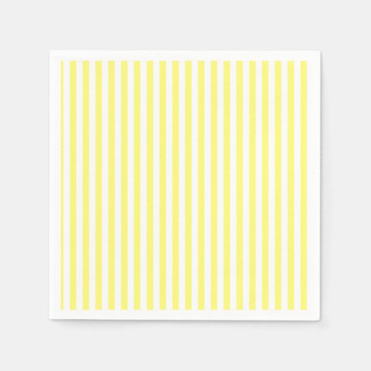 Geel en wit gestreept servet (Voorkant)
