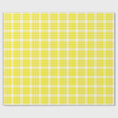 Geel en wit gestreken omslagpapier cadeaupapier (Vlak)