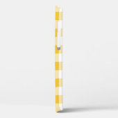 Geel en wit Gingham Buffalo Plaid Ontwerp Case-Mate iPhone Case (Achterkant / Links)