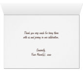 Geel en wit Gingham Canvas Dank u wel (Binnen Horizontaal (Onder))