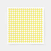 Geel en wit Gingham-ontwerp Servet (Voorkant)