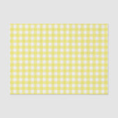 Geel en wit Gingham-ontwerp Tissuepapier (Voorkant)