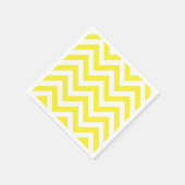 Geel en wit groots Chevron ZigZag Pattern Servet (Hoek)