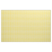 Geel en wit Houndstooth Check Stof (Yard (91,4 cm))