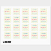 Geel en wit 'How Sweet it is' Sticker (Vel)