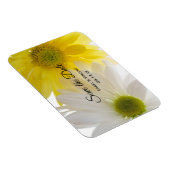 Geel en wit huwelijk sparen de Datum Magneet (Rechterzijde)