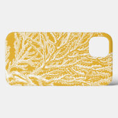 Geel en wit koraal Case-Mate iPhone case (Achterkant (horizontaal))