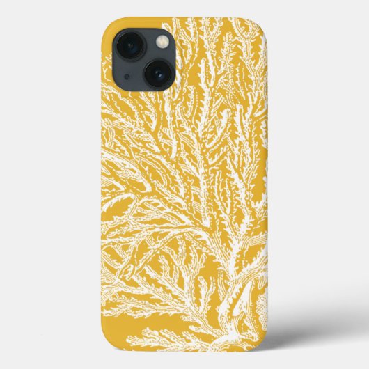 Geel en wit koraal Case-Mate iPhone case (Achterkant)