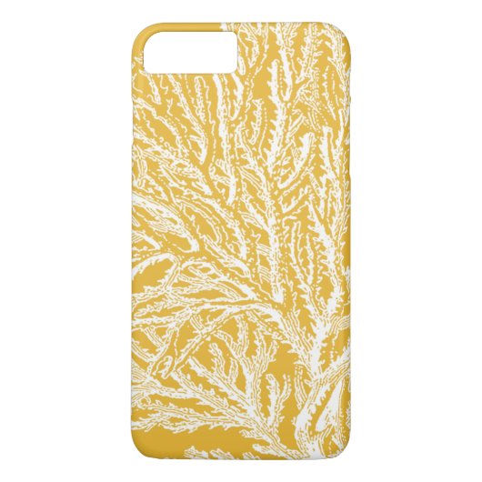 Geel en wit koraal Case-Mate iPhone case (Achterkant)