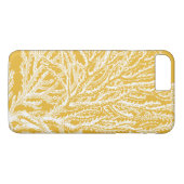 Geel en wit koraal Case-Mate iPhone case (Achterkant (Horizontaal))