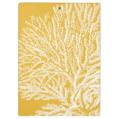 Geel en wit koraal klembord (Achterkant)