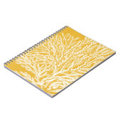 Geel en wit koraal notitieboek (Linkerzijde)