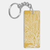 Geel en wit koraal sleutelhanger (Voorkant Links)