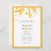 Geel en wit Lijst Weddenschap Kaart (Voorkant)
