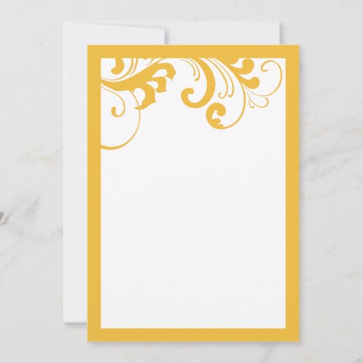 Geel en wit Lijst Weddenschap Kaart (Achterkant)