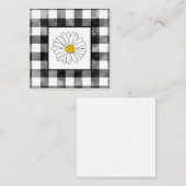 Geel en wit met Waterverf geplakt Notitiekaartje (Voorkant / Achterkant)