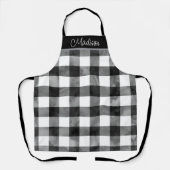 Geel en wit met Waterverf geplakt Schort (Voorkant)