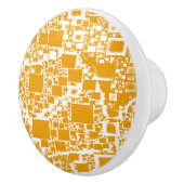 Geel en wit mini-teelontwerp keramische knop (Rechts)