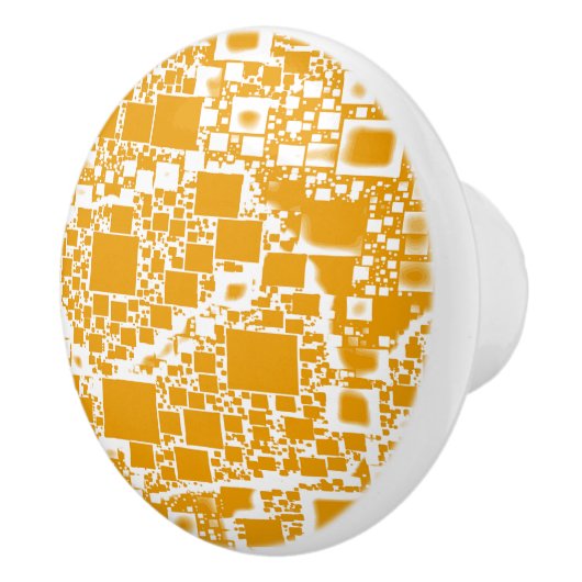 Geel en wit mini-teelontwerp keramische knop (Rechts)