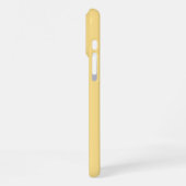 Geel en wit monogram Naam initialen iPhone Hoesje (Linkerkant)