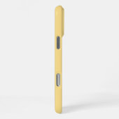 Geel en wit monogram Naam initialen iPhone Hoesje (Rechterkant)