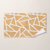 Geel en wit mozaïekpatroon bad handdoek (Handdoek)