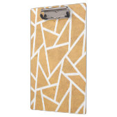 Geel en wit mozaïekpatroon klembord (Links)