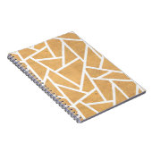 Geel en wit mozaïekpatroon notitieboek (Rechterzijde)